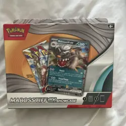 Pokemon Mabosstiff ex Showcase Kit Promo Card, 3 Booster Packs, Code Card - Image 1