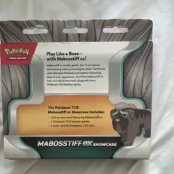 Pokemon Mabosstiff ex Showcase Kit Promo Card, 3 Booster Packs, Code Card - Image 2