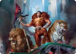 Kraven, Proud Predator Art Card 28 Art Series: Marvel's Spider-Man NM EN - Image 1