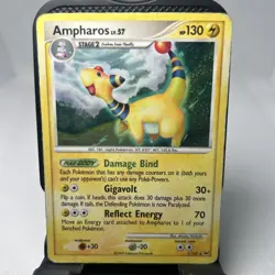 Pokemon TCG Ampharos Platinum Set Holo Card 1/127 Rare - Image 1