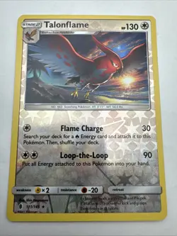 Pokemon TCG Talonflame 111/145 Guardians Rising Reverse Holo Rare Card - Image 1