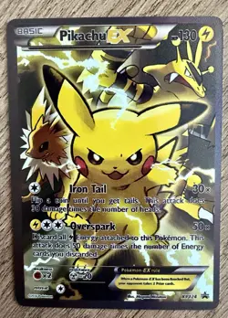 Pikachu EX Black Star Promo XY124 Holo Custom Handmade Fan Art Card - Image 1