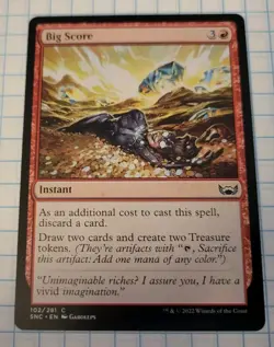 Big Score - Streets of New Capenna (SNC) Regular MTG Magic 102/281 C - Image 1