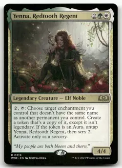 Yenna, Redtooth Regent #219 (NM) Wilds of Eldraine WOE Magic MTG - Image 1