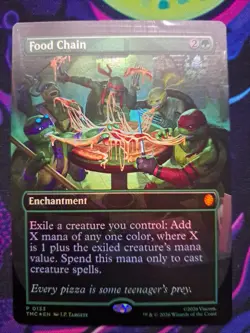Food Chain Borderless Foil TMNT Pizza Box Promo Unplayed Mint - Image 1