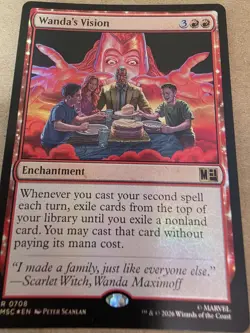 Wanda's Vision - Foil - Marvel Super Heroes - Mtg - Image 1