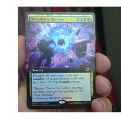 Magic: The Gathering Singularity Rupture 0398 Buy-A-Box Promo Foil Blue Black - Image 1