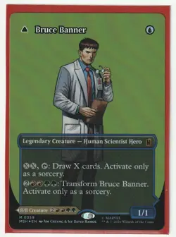 Bruce Banner #0359 Borderless MTG Marvel Super Heroes Foil EN Mythic NM - Image 1