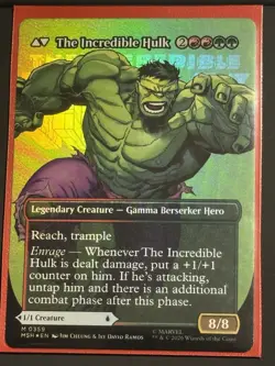 Bruce Banner #0359 Borderless MTG Marvel Super Heroes Foil EN Mythic NM - Image 3