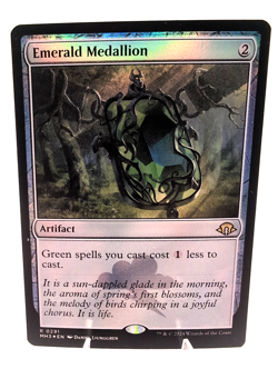 MTG Magic the Gathering - Emerald Medallion Foil - Modern Horizons 3 - NM/M - Image 1
