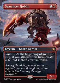 Searslicer Goblin [FDN] #332 NM MTG - Image 1