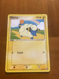 Pokemon 2005 Mareep EX Unseen Forces Set 62/115 Trading Card - Image 1