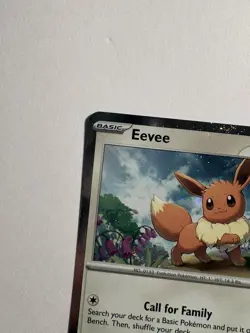 Pokemon TCG 2023 Eevee SVP 043 Black Star Promo Cosmos Holo NM - Image 5