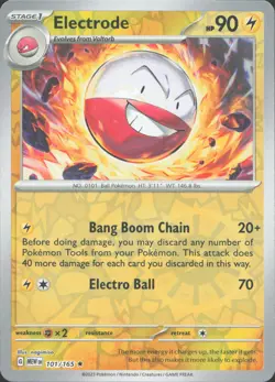Electrode 101/165 Rare 151 Pokemon Reverse Holo Near Mint - Image 1