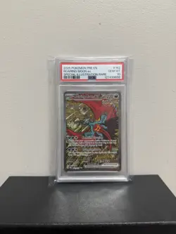 Pokemon TCG Roaring Moon ex 162/131 Sv: Prismatic Evolutions SIR Holo PSA 10 - Image 1