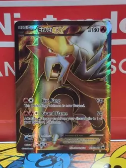 Entei EX - 103/108 - Pokemon Dark Explorers Black & White Full Art Rare Card NM - Image 1