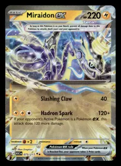 Miraidon ex 073/217 Double Rare Ascended Heroes Pokemon Holo Near Mint - Image 1