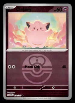 Clefairy (Love Ball) 074/217 Common Ascended Heroes Pokemon Reverse Holo NM - Image 1