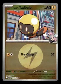 Iono's Tadbulb (Energy) 069/217 Ascended Heroes Pokemon Reverse Holo NM - Image 1