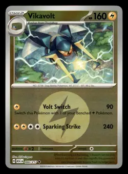 Vikavolt (Energy Symbol Pattern) 066/217 Ascended Heroes Pokemon Reverse Holo NM - Image 1