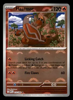 Heatmor (Poke Ball Pattern) 019/086 Uncommon White Flare Pokemon Holo Near Mint - Image 1