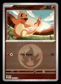 Charmander (Energy) 020/217 Ascended Heroes Pokemon Reverse Holo NM - Image 1