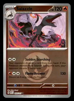 Salazzle (Energy Symbol Pattern) 035/217 Ascended Heroes Pokemon Reverse Holo NM - Image 1