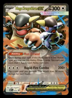 Mega Kangaskhan ex 025 Holo Promo ME: Mega Evolution Promo Pokemon Near Mint - Image 1