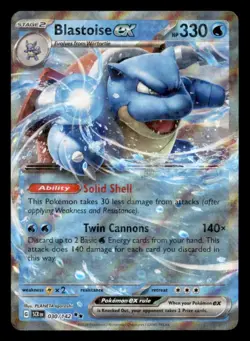 Blastoise ex 30/142 Double Rare Stellar Crown Pokemon Near Mint - Image 1