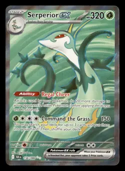Serperior ex 156/086 Holo Ultra Rare Black Bolt Pokemon Near Mint - Image 1