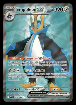 Empoleon ex 114/094 Ultra Rare Phantasmal Flames Pokemon Near Mint - Image 1