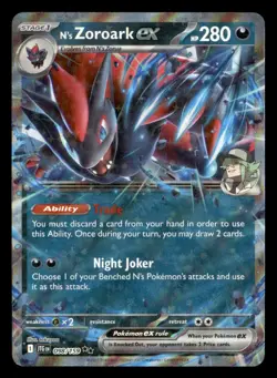 N's Zoroark ex 098/159 Double Rare Journey Together Pokemon Near Mint - Image 1
