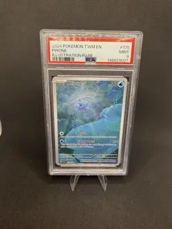 2024 Pokemon Twilight Masquerade Phione Illustration Rare #175 PSA 9 - Image 1