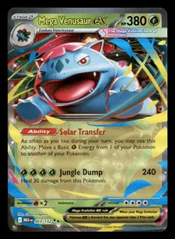 Mega Venusaur ex 003/132 Double Rare Mega Evolution Pokemon Near Mint - Image 1