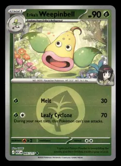 Erika's Weepinbell (Energy Pattern) 005/217 Ascended Heroes Pokemon Reverse H NM - Image 1