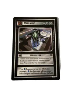 Star Trek CCG Equipment Borg Vinculum Black Boarder Voyager Card - Image 1