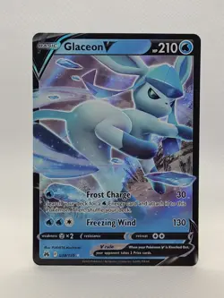 Glaceon V 038/159 Sword & Shield Crown Zenith Pokemon TCG NM - Image 1