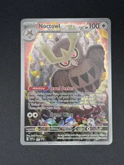 Noctowl SVP 141 Pokemon TCG Stellar Crown ETB Promo Black Star - Image 1