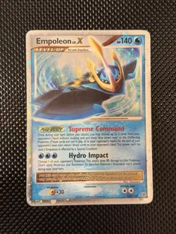 Pokemon TCG Empoleon LV.X 120/130 Diamond and Pearl Holo LP-MP - Image 1