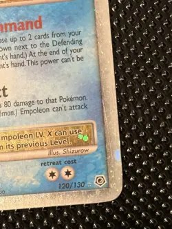 Pokemon TCG Empoleon LV.X 120/130 Diamond and Pearl Holo LP-MP - Image 3