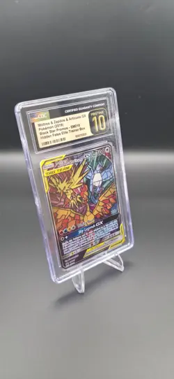 CGC Pristine 10 Pokemon TCG Moltres & Zapdos & Articuno GX SM210 Sm Holo (2019) - Image 2