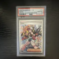 Pokemon TCG Sv: White Flare Hilda 171/086 SIR Full Art Holo EN PSA 10 - Image 1