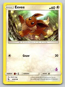 Eevee - 49/68 (Mewtwo Stamped) 049/068 Promo Battle Academy Pokemon Near Mint - Image 1