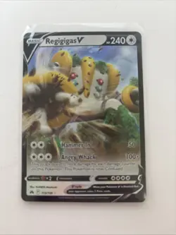 Regigigas V 113/159 Holo Ultra Rare Crown Zenith Pokemon TCG - Image 1