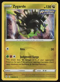 Zygarde 118/203 Holo Rare Evolving Skies Pokemon Holo Lightly Played - Image 1
