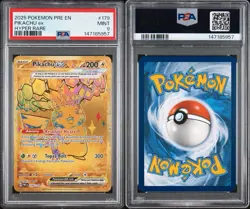 Pokemon 2025 Pikachu ex 179/131 Gold Hyper Rare Prismatic Evolutions PSA 9 - Image 3