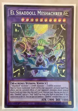 YuGiOh! - El Shaddoll Meshachrer BLGG-EN022 Secret Rare 1st Edition Near Mint - Image 1