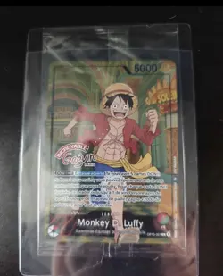One Piece Monkey D Luffy OP13-001 x Musee Grevin Promo Exclusive - Sealed NM New - Image 1