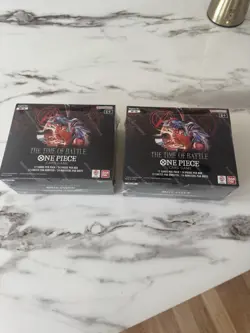 2x One Piece Display Englisch OP16 THE TIME OF BATTLE Neu Sealed - Image 2