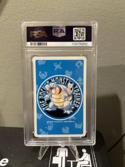 1998 Pokemon Blue Deck Snorlax Playing Card 4 of Spades PSA 10 - Image 4